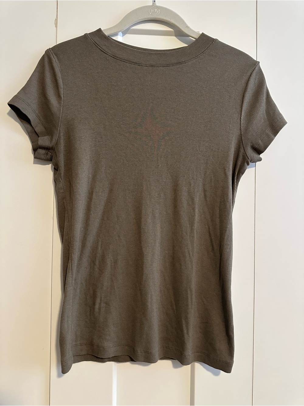 a new day Beige Short Sleeve Crew Tee